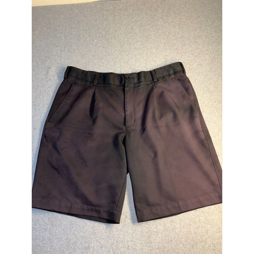 Nike Chino Shorts‎ Men's Size 36 Black Golf Pockets Embroidered Logo High Rise